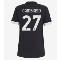 Camisa de Futebol Juventus Andrea Cambiaso #27 Equipamento Alternativo Mulheres 2023-24 Manga Curta